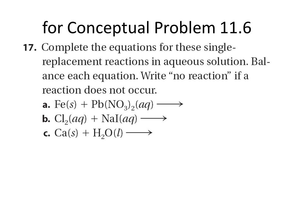 for Conceptual Problem 11.6