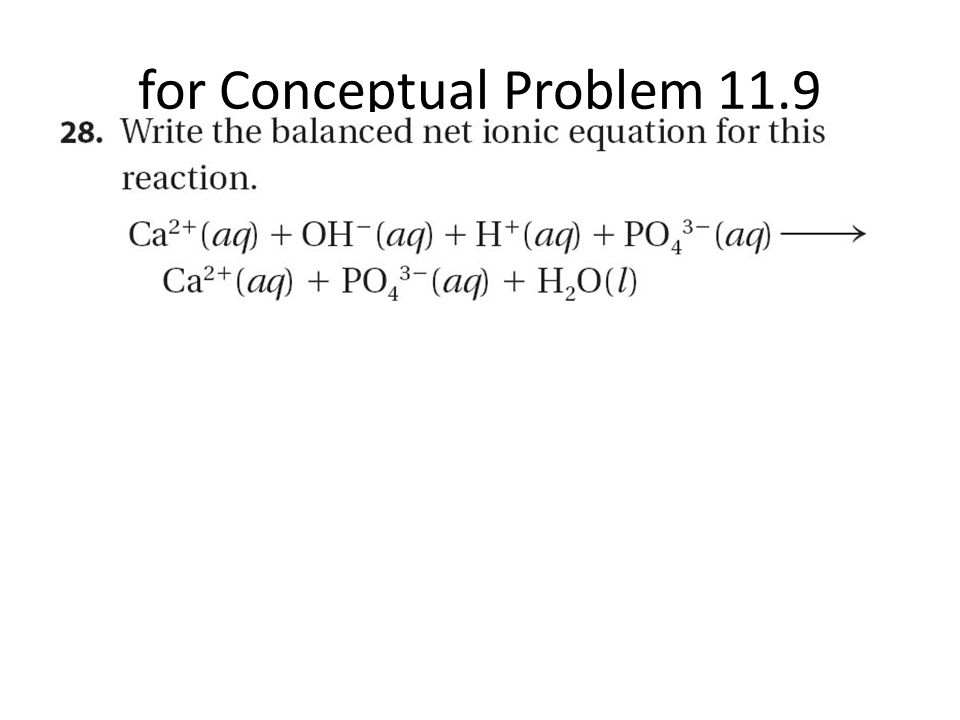 for Conceptual Problem 11.9