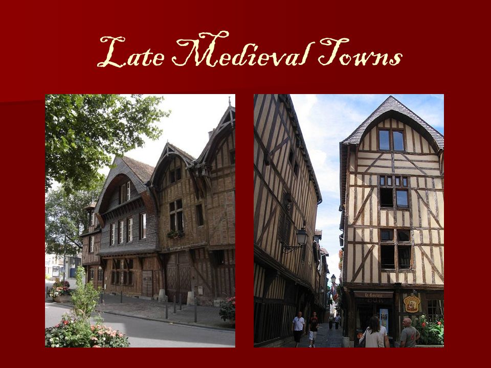 Late Medieval Towns