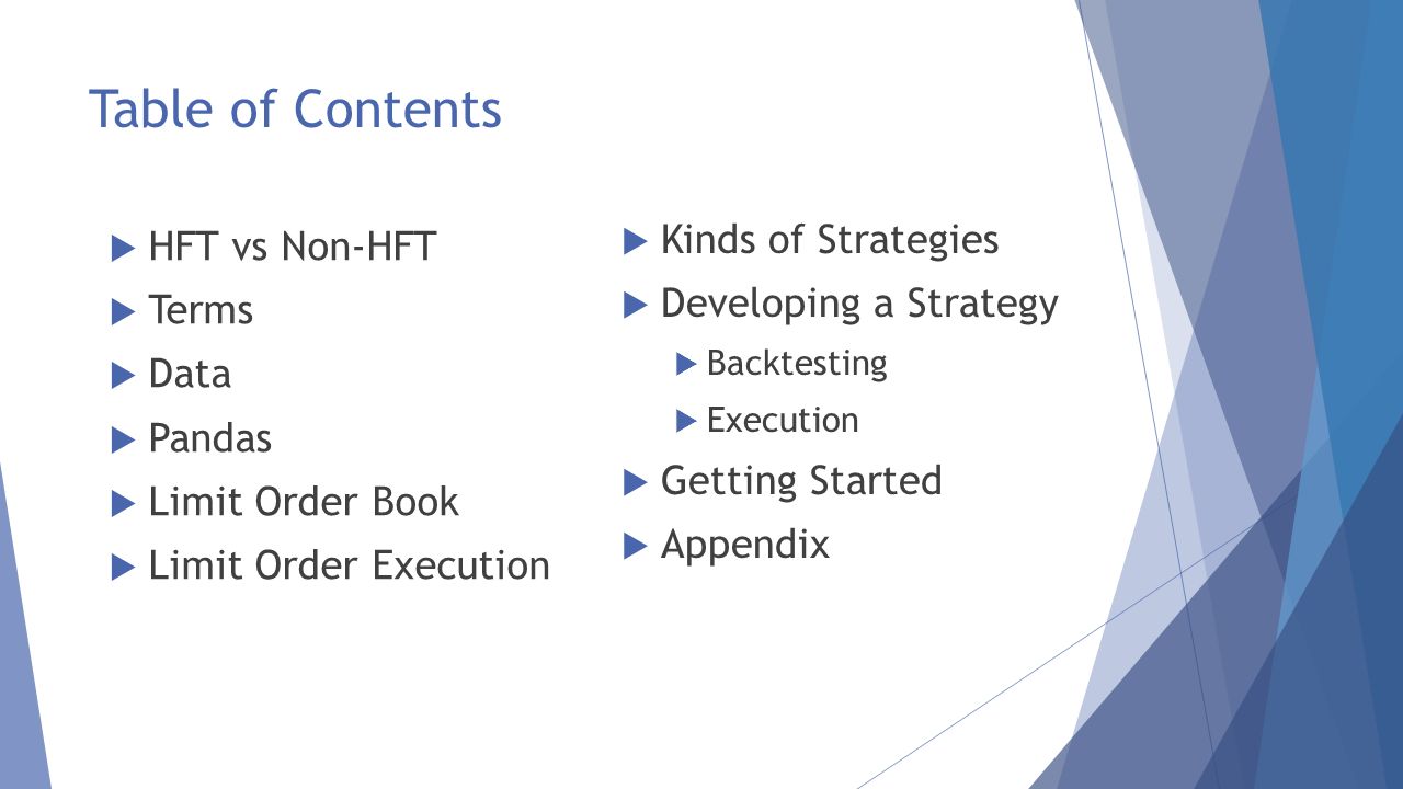 Thesis Table Of Contents