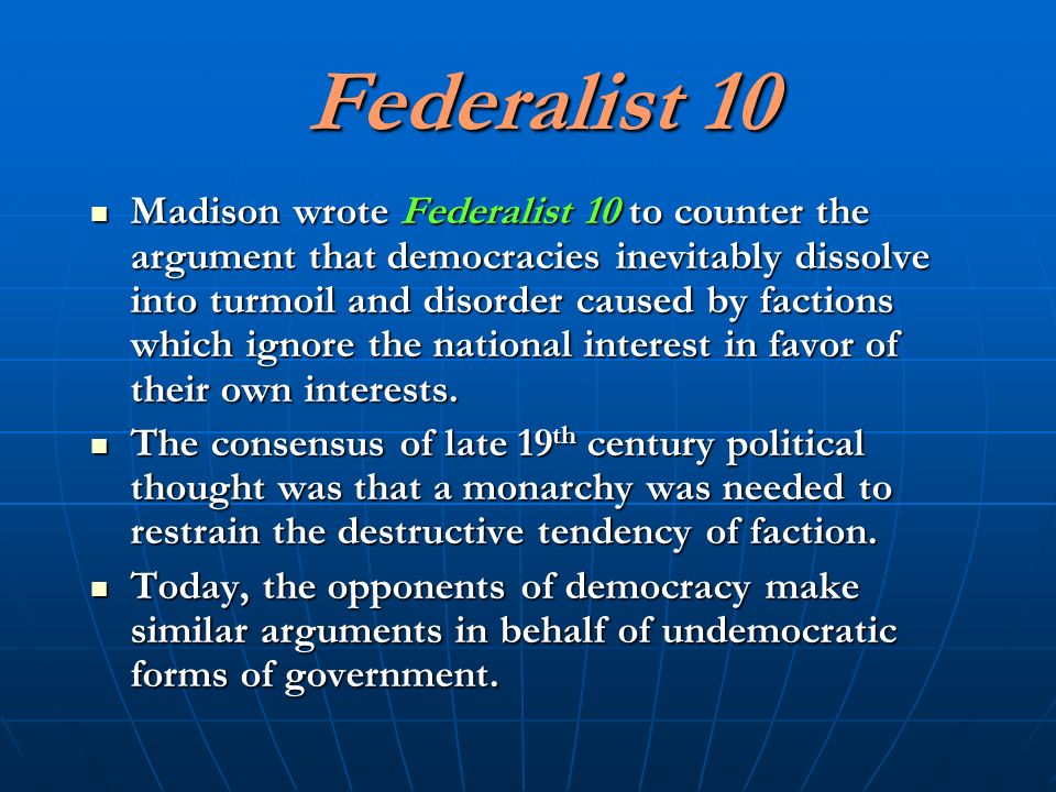 Federalists Essays