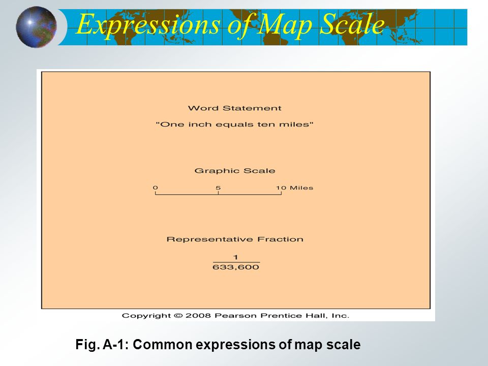 Expressions of Map Scale Fig. A-1: Common expressions of map scale
