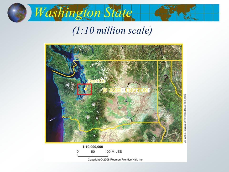 Washington State (1:10 million scale)