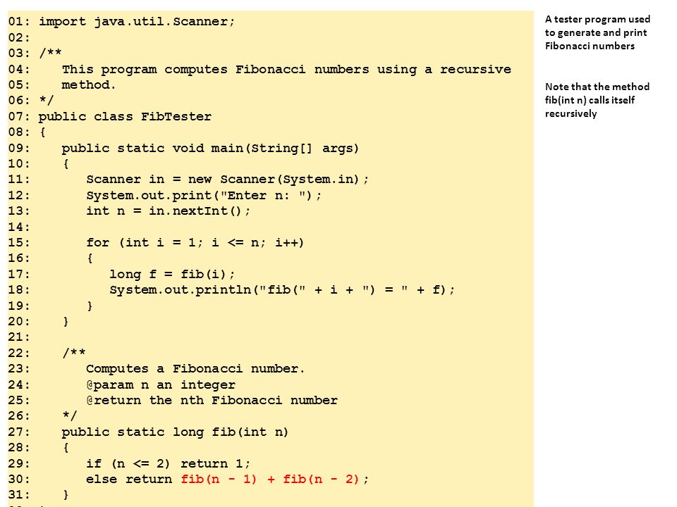 Java Program For Fibonacci Series Using Interface
