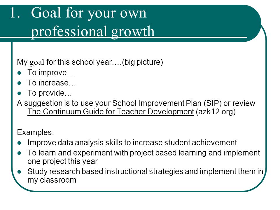 sample professional development plan for teachers