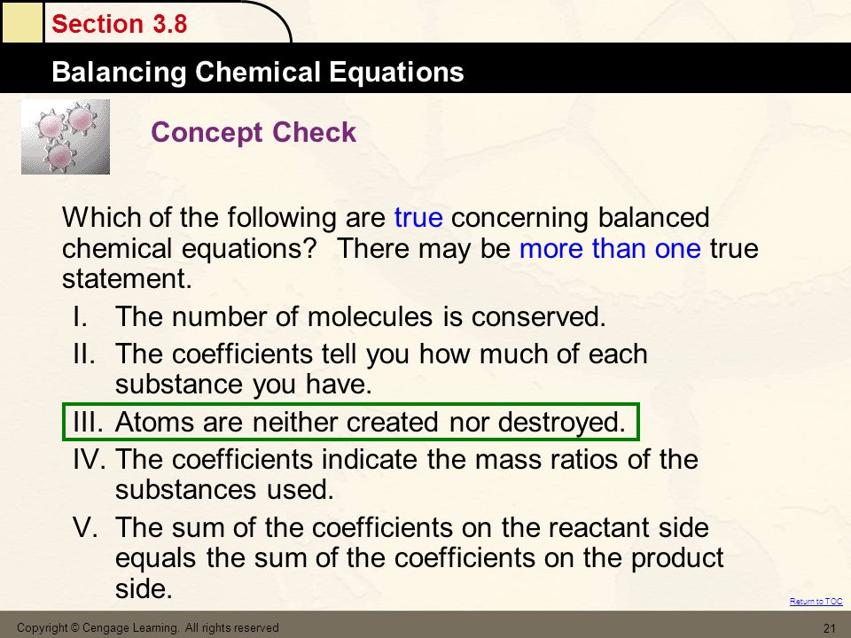 The Coefficients In A Balanced Chemical Equation Represent Ratios Chapters 3 4 Balancing And Rx Types Table Of