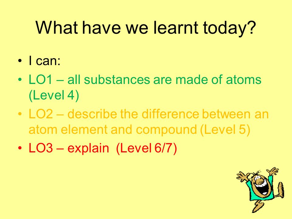 What have we learnt today.
