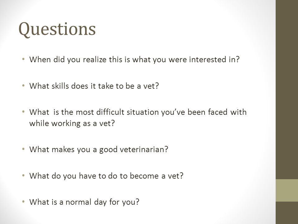 informal interview questions