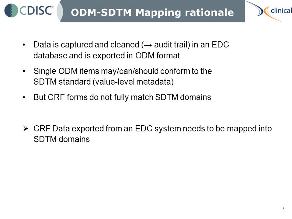 odm sdtm mapping nicolas de saint jorre xclinical june 20 2008 sdtm format