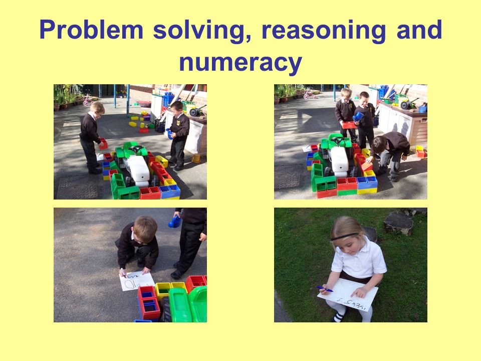 Problem solving, reasoning and numeracy