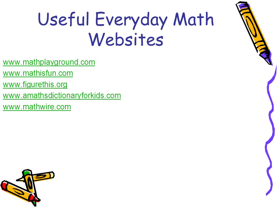Useful Everyday Math Websites