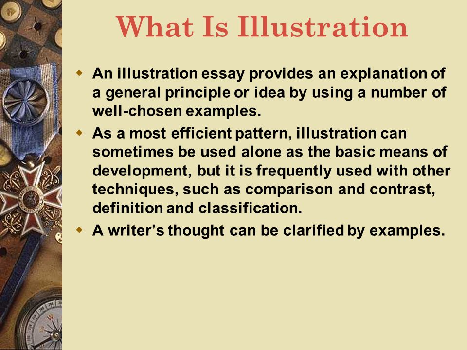 Example Of An Illustrative Essay