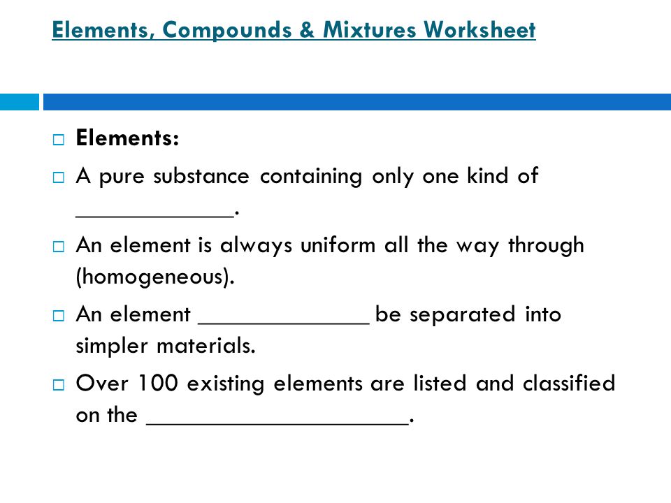 Compound Mixture Worksheet Rringband Element Compound Mixture Worksheet Rringband