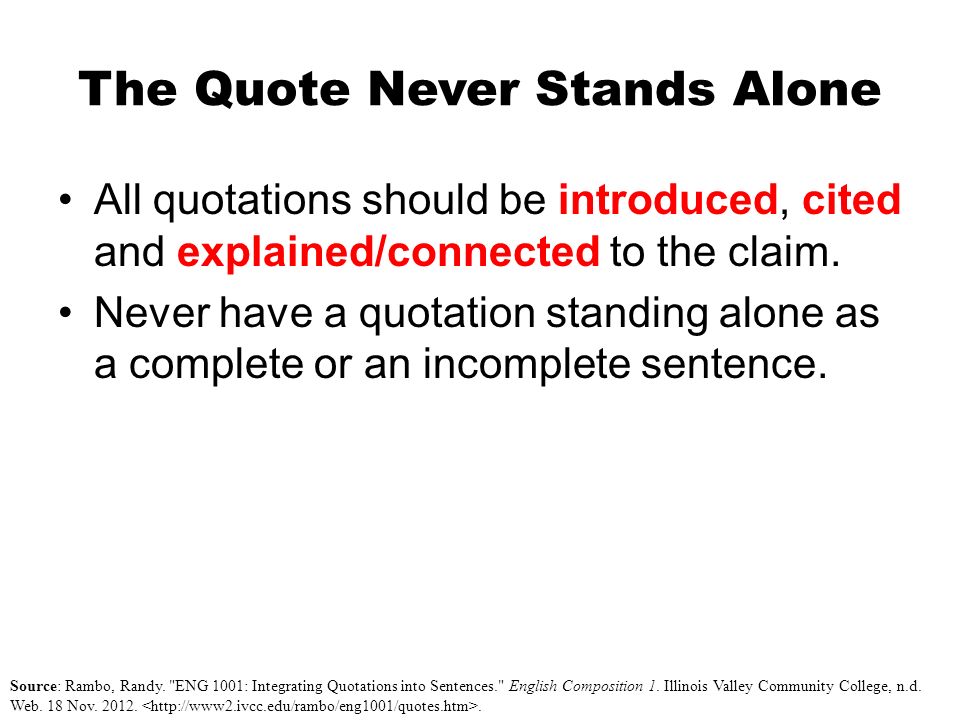 Introducing Quotes In A Essay