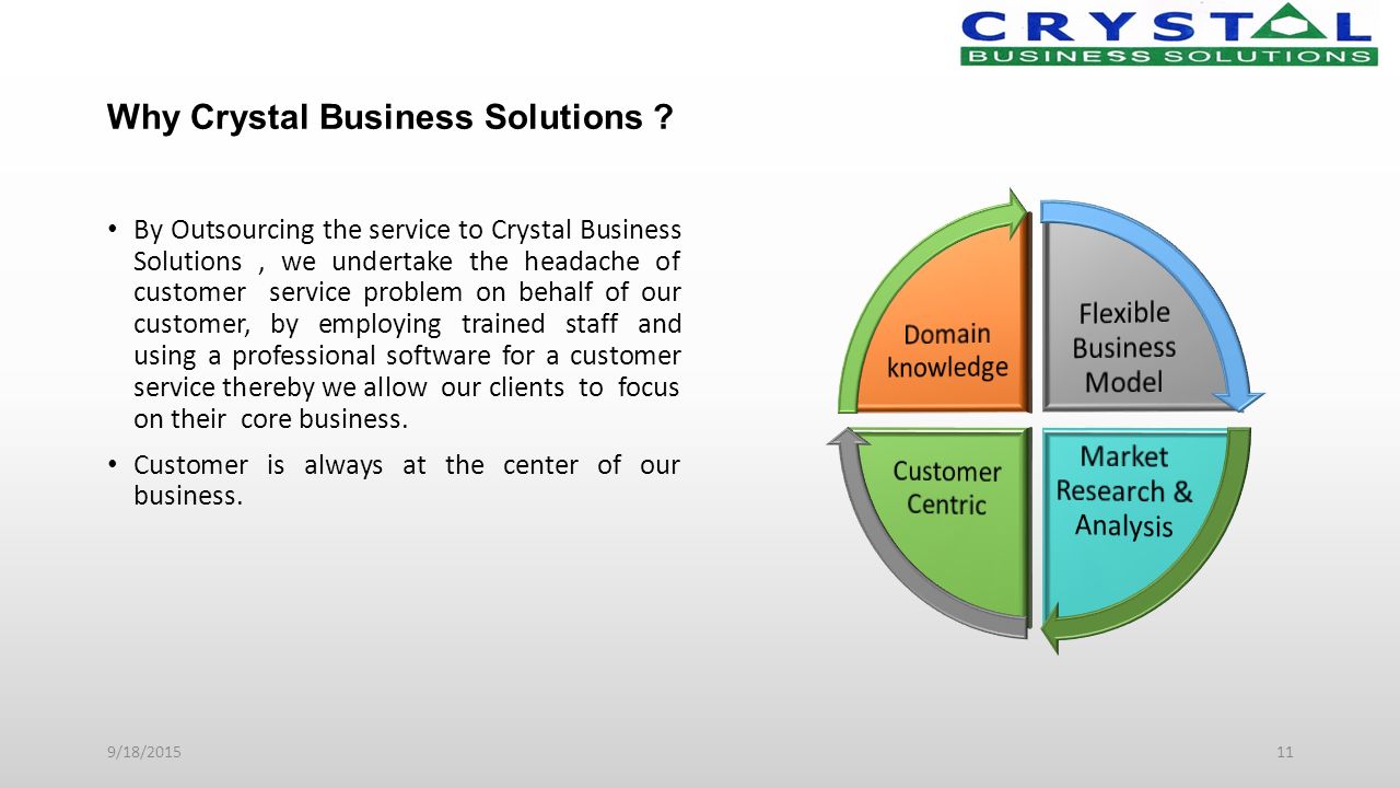 Why Crystal Business Solutions .