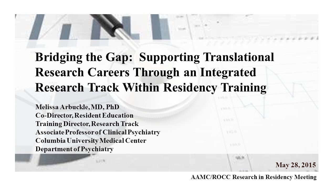 bridging the gap supporting translational research careers through gap careers