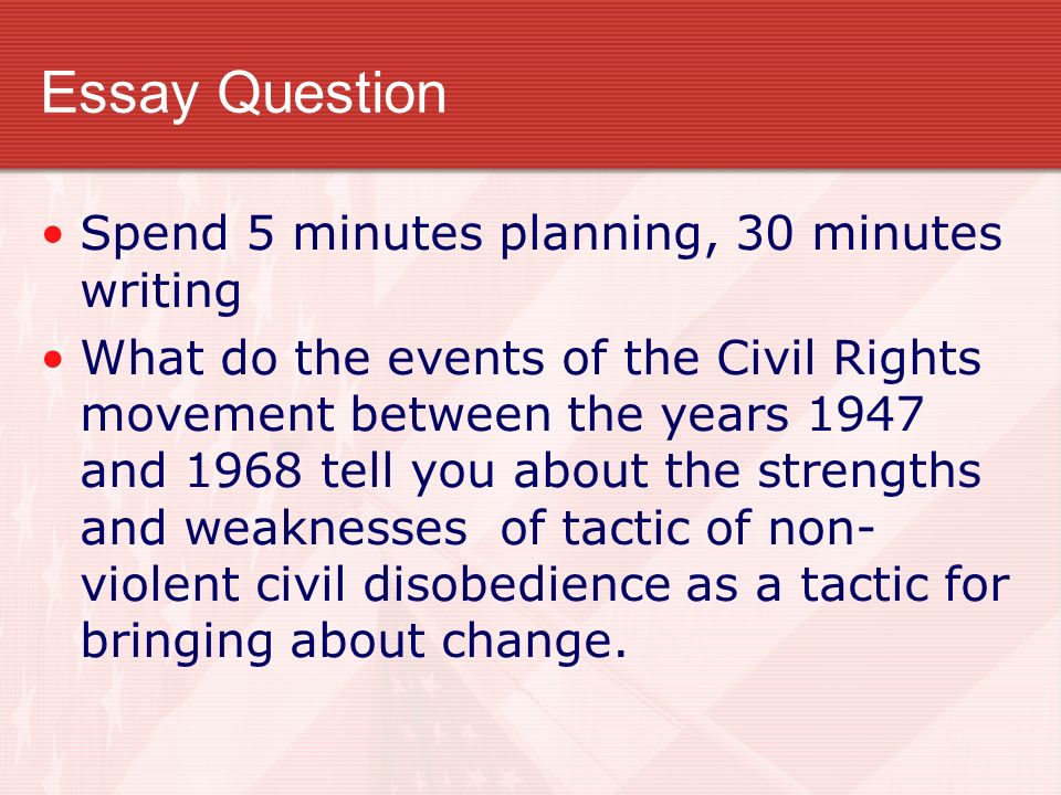 Civil Right Movement Essay