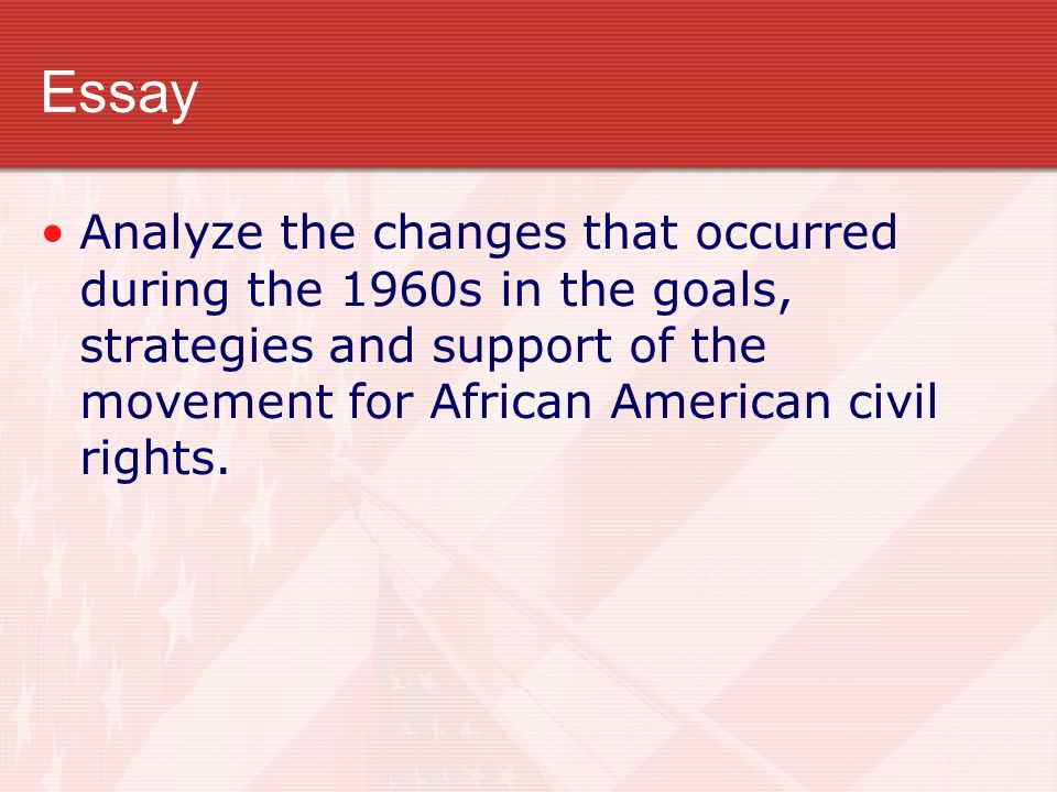 Civil Right Movement Essay