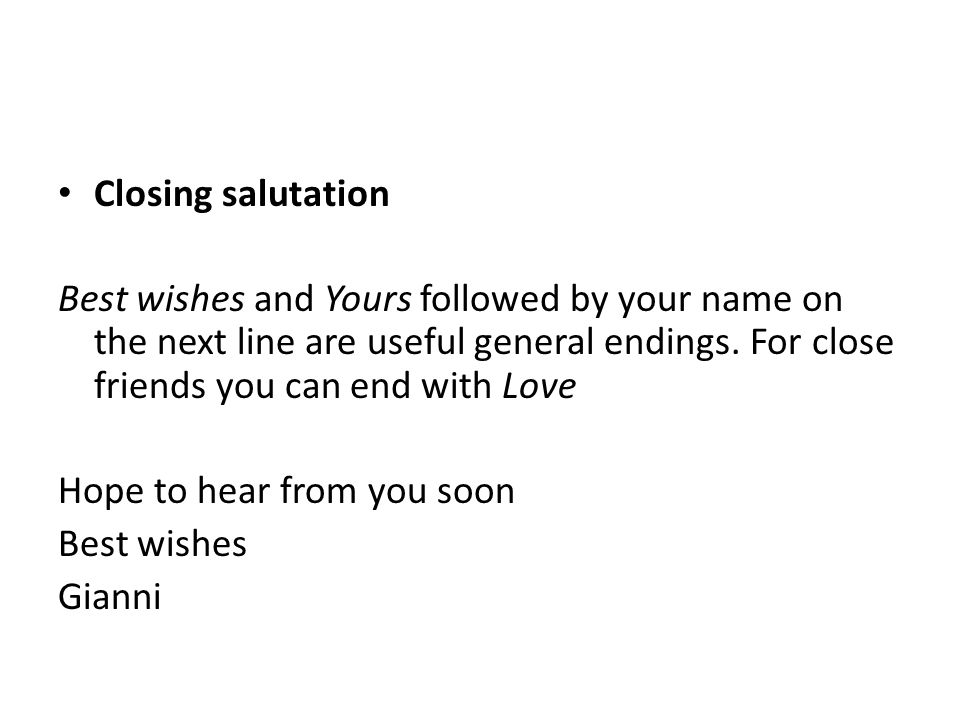 best friend letter closing eco cvet salutation at the end of a letter