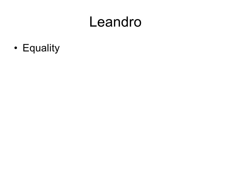 Leandro Equality