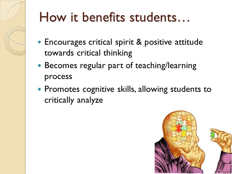 Www.benefits of critical thinking