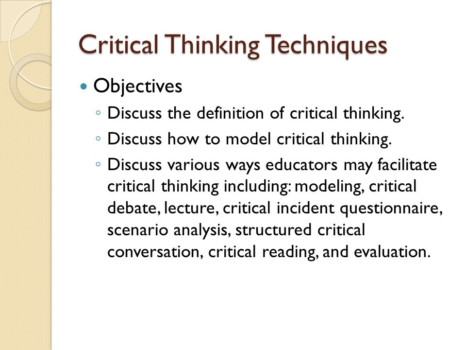 Critical Thinking May Be Defined As