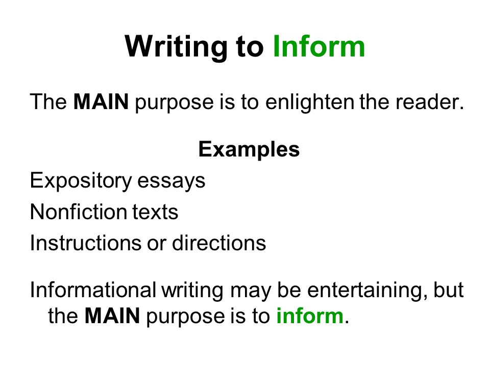Reason Writing Essay