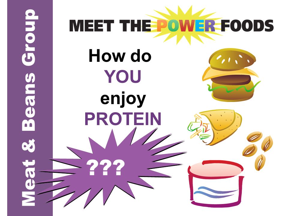 Meat & Beans Group HOW MUCH How do YOU enjoy PROTEIN
