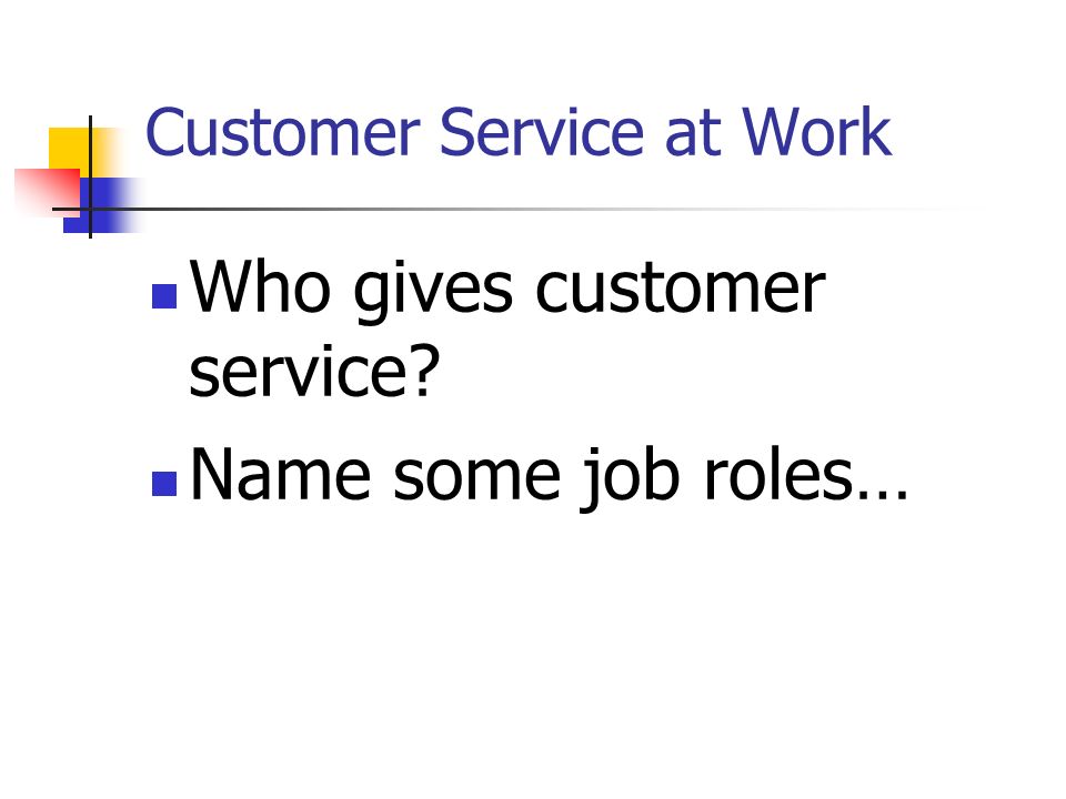 customer service definition for jobs