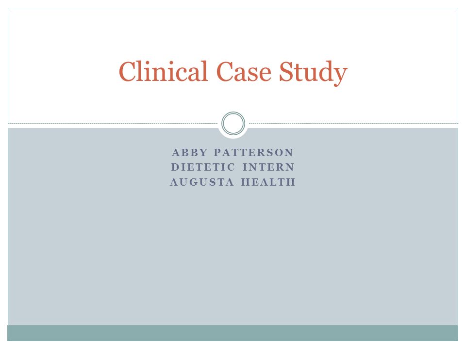 Clinical case study
