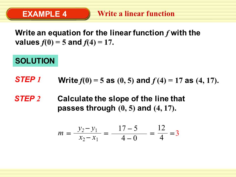 Linear Equation Slope Calculator Talkchannels 4 1 Write Linear Equations In Slope Intercept Form You Will