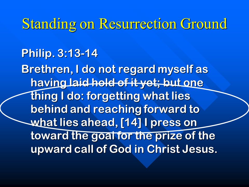 Standing on Resurrection Ground Philip.