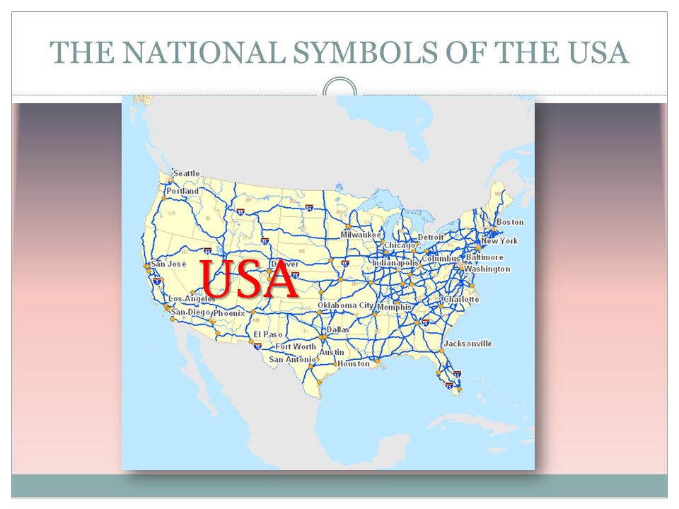 THE NATIONAL SYMBOLS OF THE USA USA