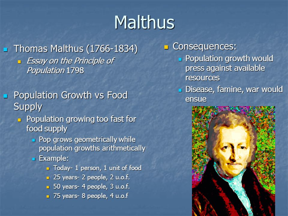 Malthus essay on population first edition