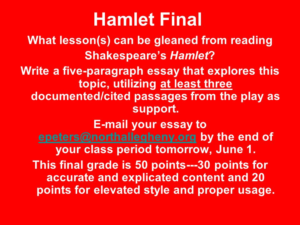 Hamlet Critical Analysis Essay