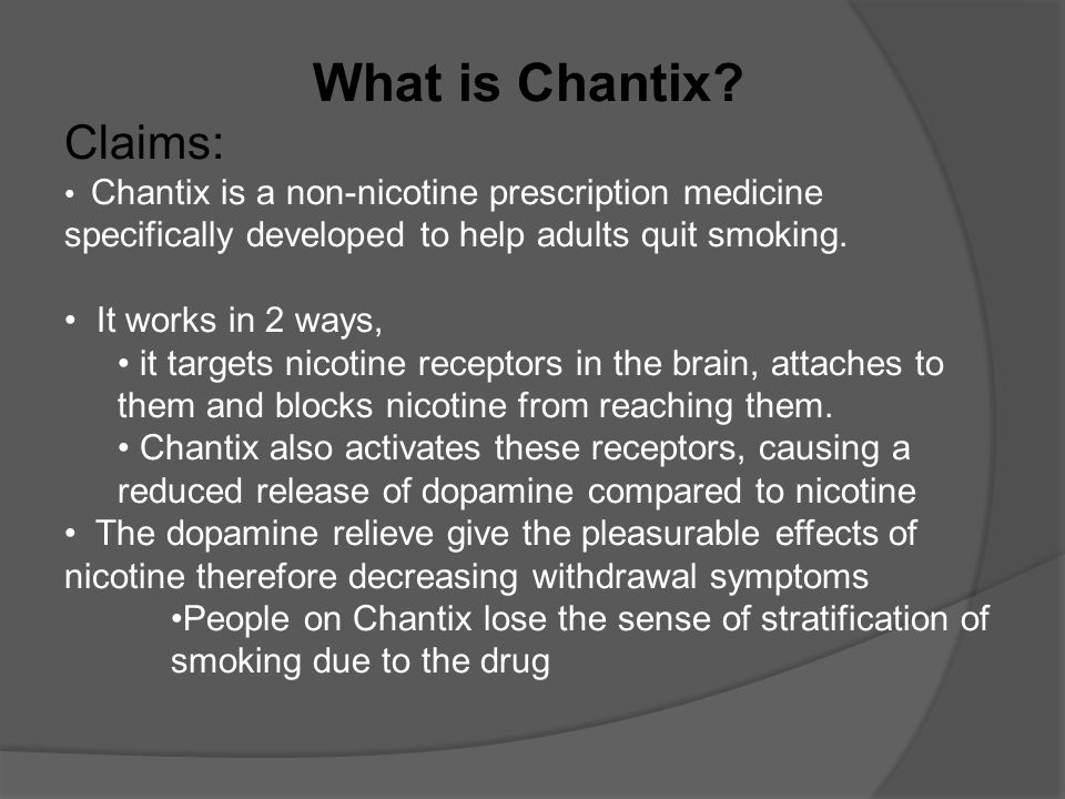 fatima chaudhry why this drug was developed according to the chantix how it works