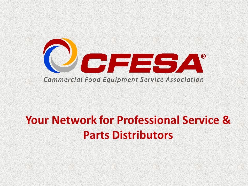 Your Network for Professional Service & Parts Distributors