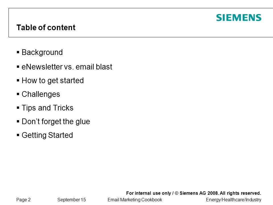for internal use only / © siemens ag all rights reserved.for for internal use only / © siemens ag all rights reserved.for, Presentation templates