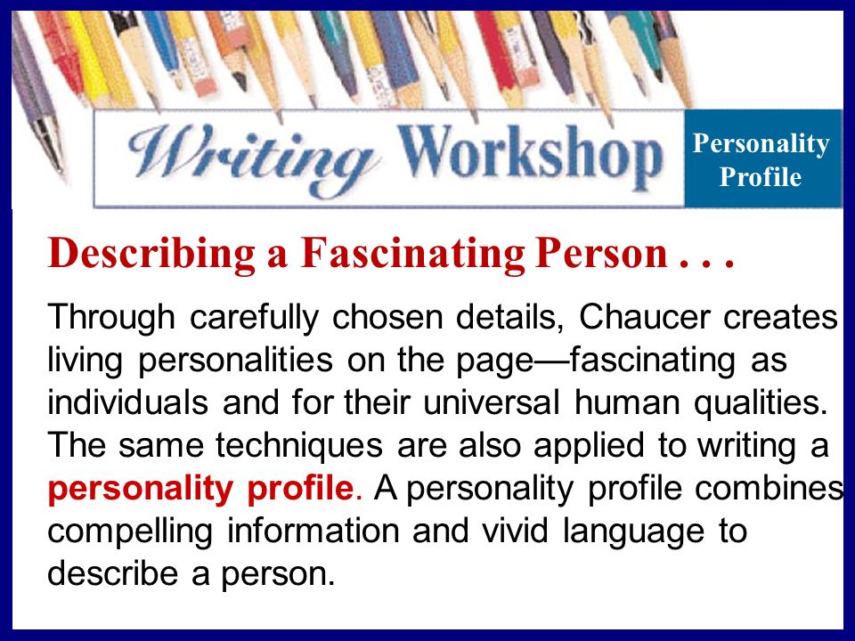 A Descriptive Essay About A Person