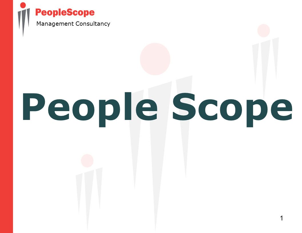 1 Management Consultancy People Scope