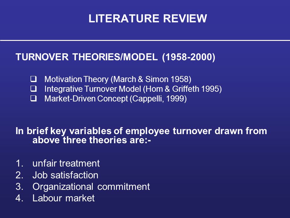 Literature Review For