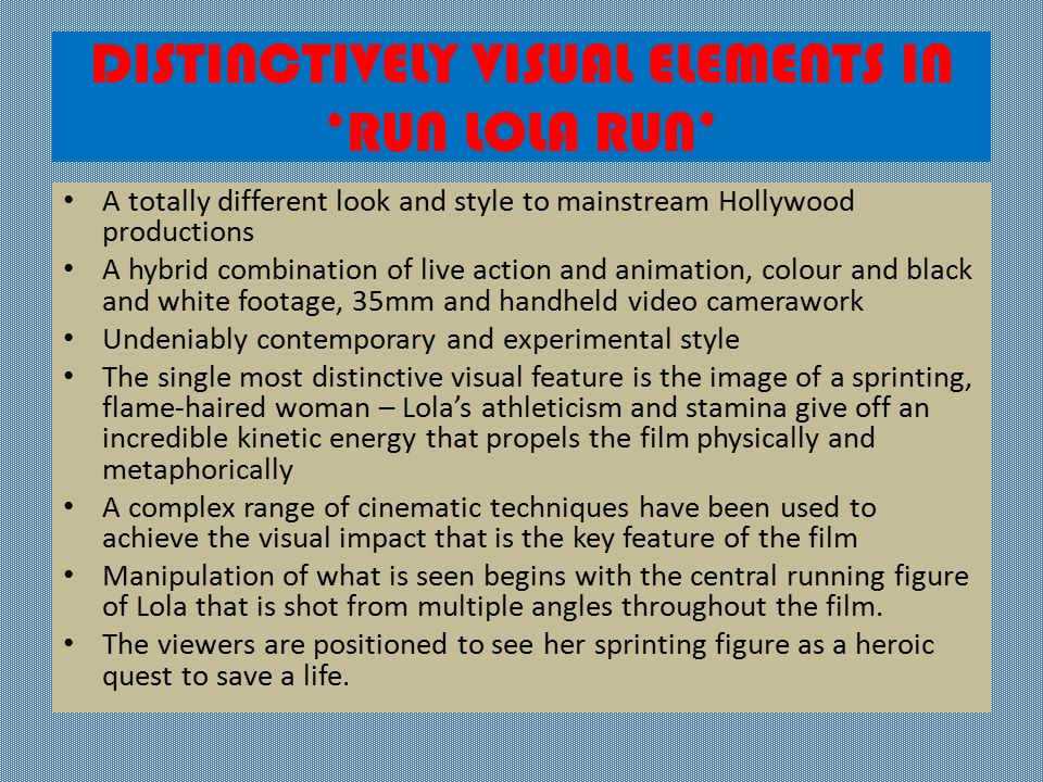 run lola run directed by tom tykwer essay run lola run directed by tom tykwer essay