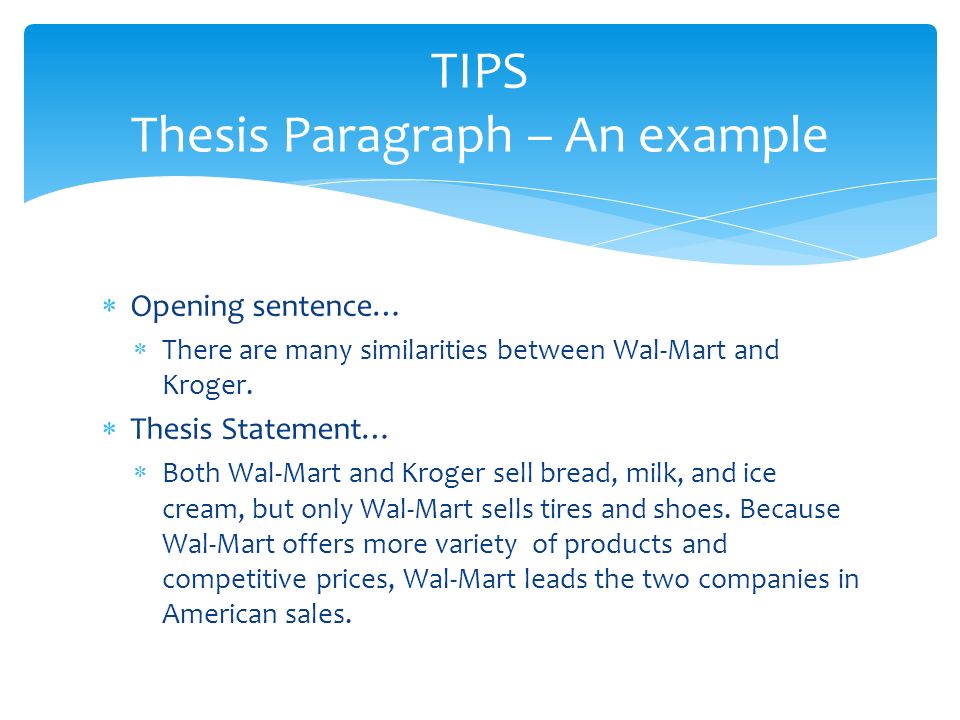 Writing thesis statements for comparative essays