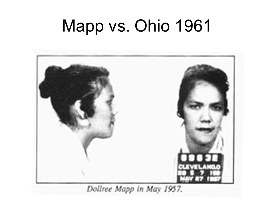 Mapp vs. Ohio 1961
