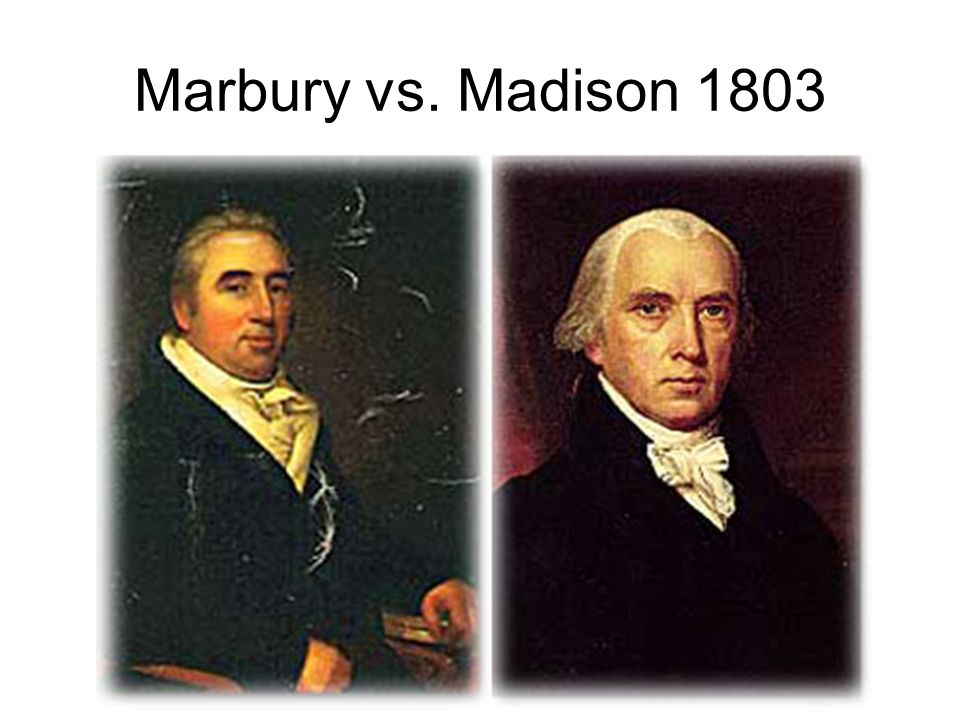Marbury vs. Madison 1803