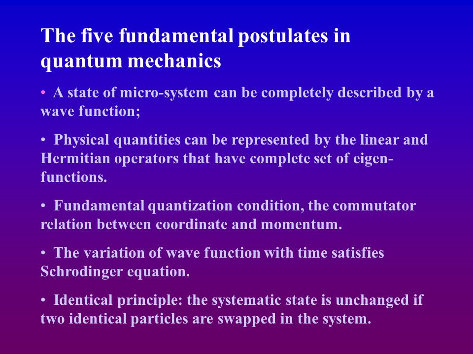 Chapter 9 Introduction To Quantum Mechanics 3 May 27 2005 9 8 2 Schrödinger Equation As Stated Before In Quantum Mechanics Is