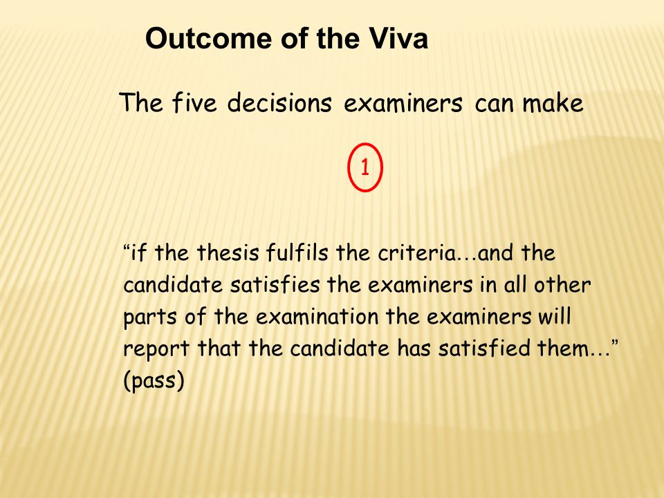 Examiners comments on thesis
