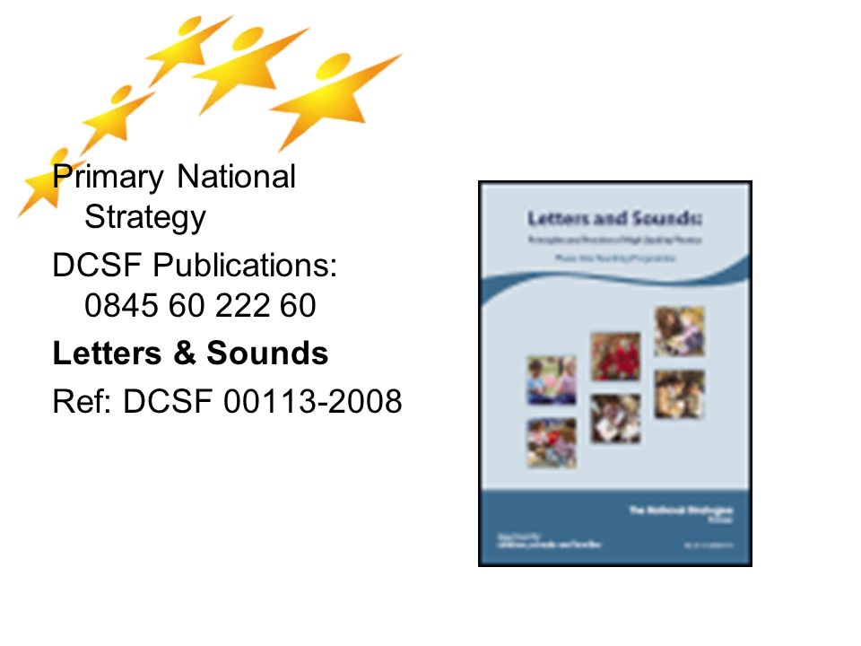 Primary National Strategy DCSF Publications: Letters & Sounds Ref: DCSF