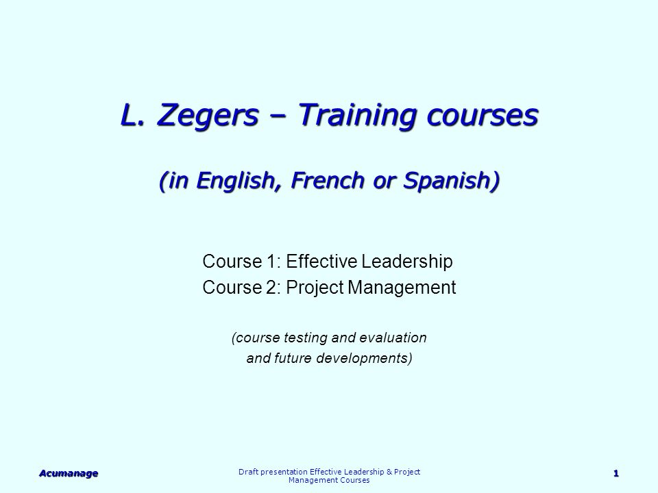 presentation course