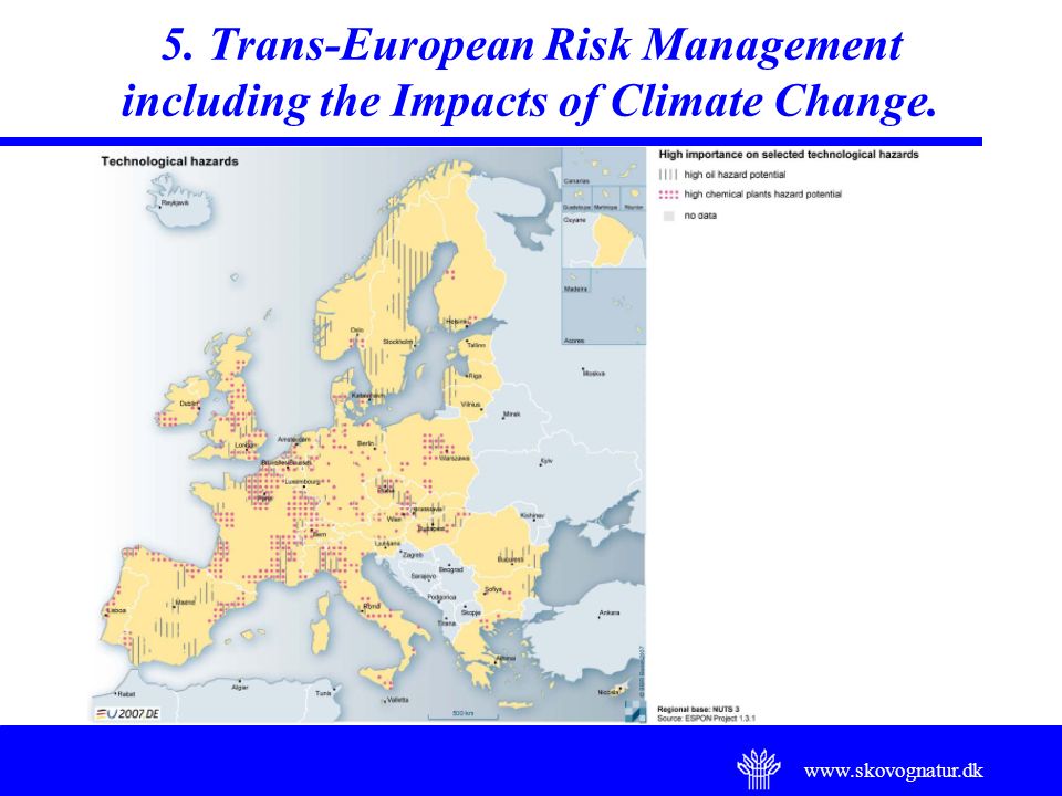 5. Trans-European Risk Management including the Impacts of Climate Change.